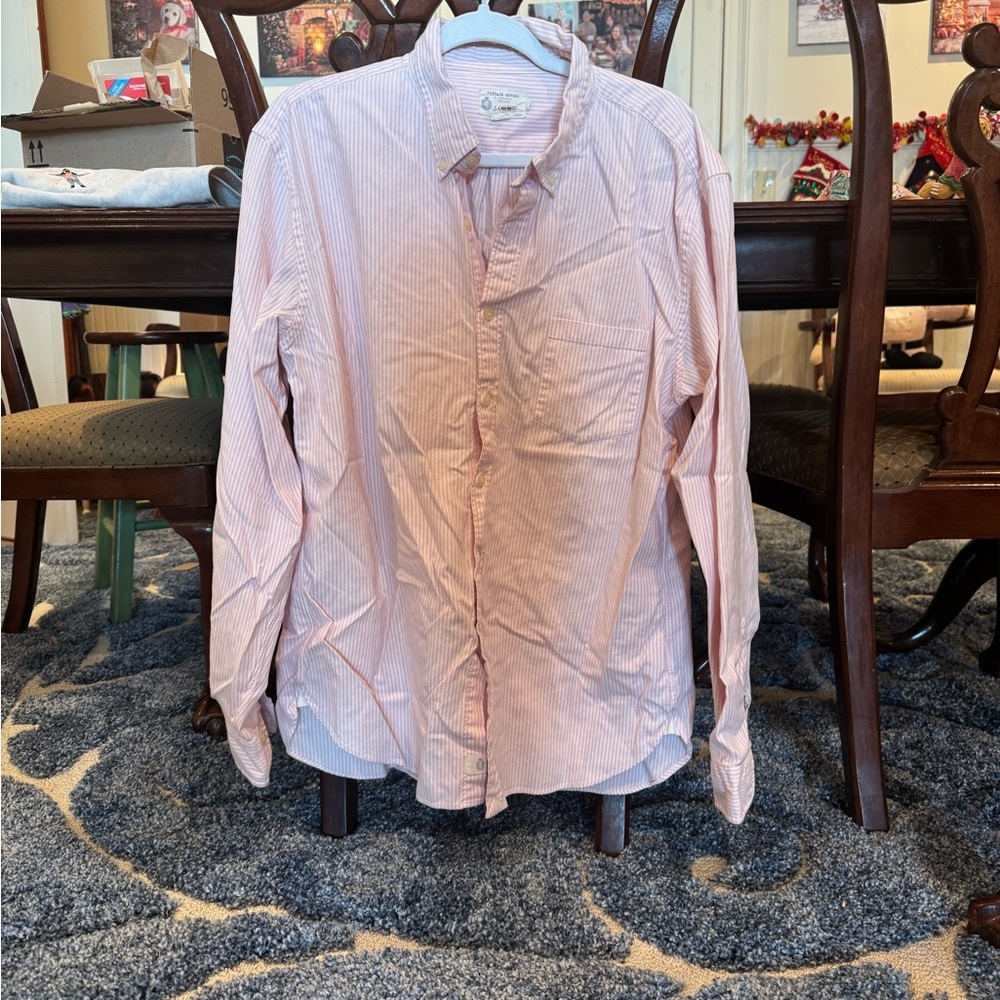 J. Crew Men's Light Pink Button Down Shirt